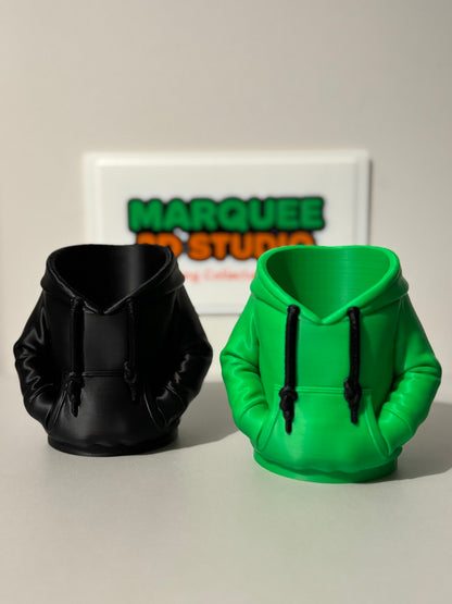 Hoddie Can Holder - BLACK DRAWSTRING