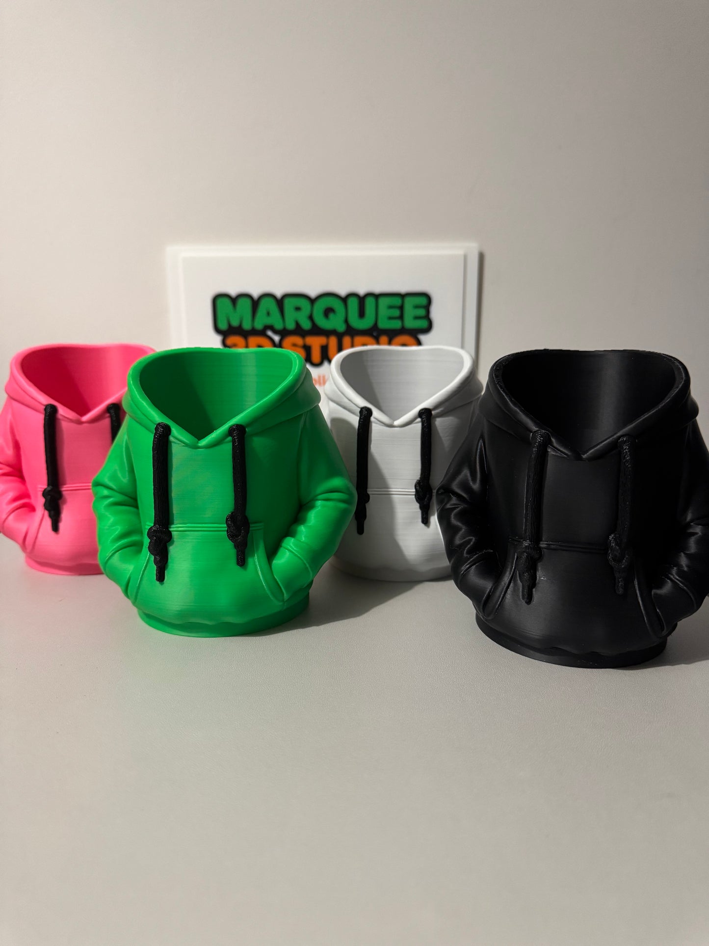 Hoddie Can Holder - BLACK DRAWSTRING