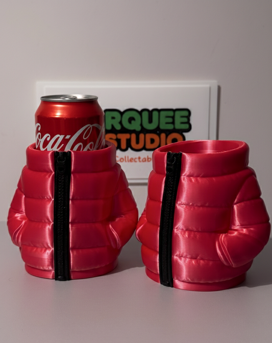 Puffer Jacket - BLACK DRAWSTRING